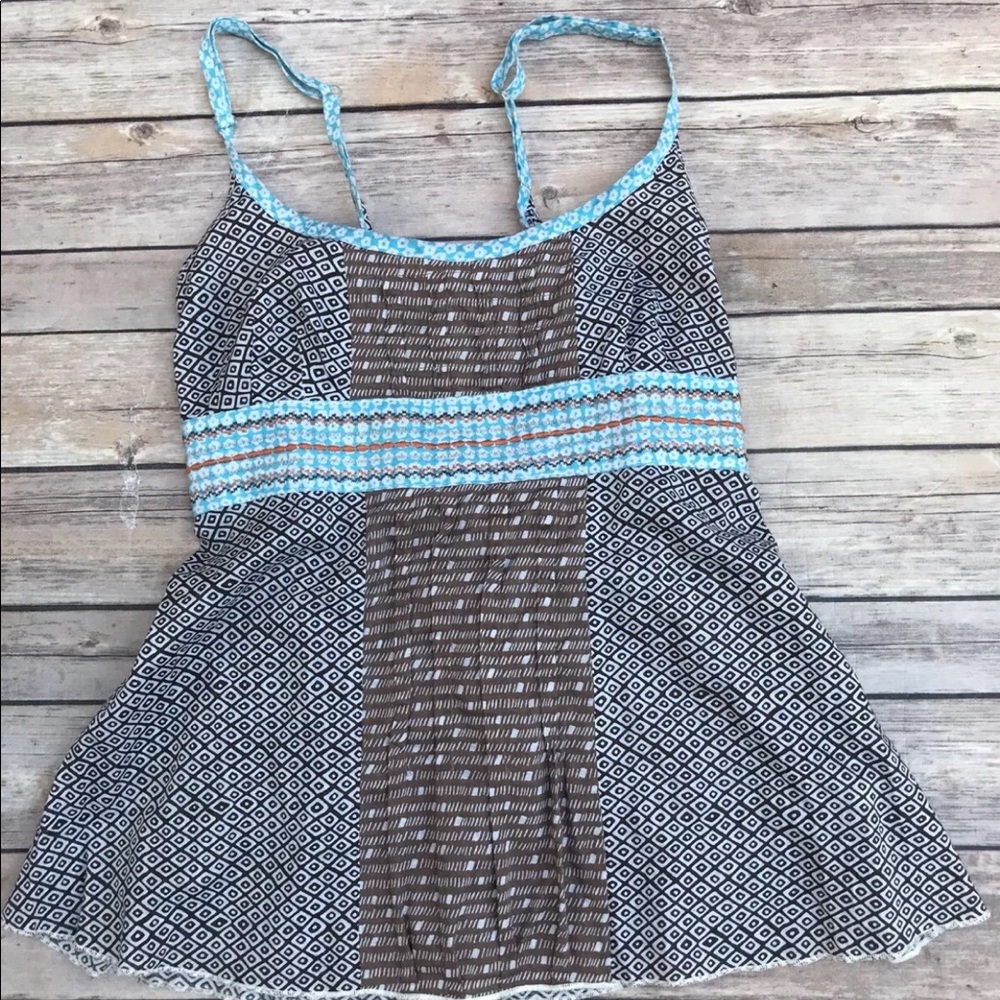 Free People Sz 6 Free People Top Boho Embroidered